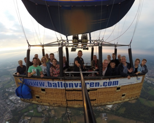 Ballonvaart maken van Eindhoven naar Deurne